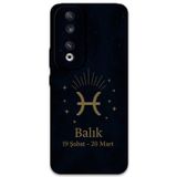 Gramaphone Huawei Honor 90 Uyumlu Balık Burcu Desenli Telefon Kılıfı + Ekran Koruyucu - 5779