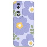 Gramaphone Huawei Honor 90 Uyumlu Çiçek Desenli Telefon Kılıfı + Ekran Koruyucu - 5799