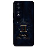 Gramaphone Huawei Honor 90 Uyumlu İkizler Burcu Desenli Telefon Kılıfı + Ekran Koruyucu - 5770