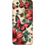 Gramaphone Huawei Honor 90 Uyumlu Kelebek Desenli Telefon Kılıfı + Ekran Koruyucu - 5795