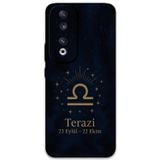 Gramaphone Huawei Honor 90 Uyumlu Terazi Burcu Desenli Telefon Kılıfı + Ekran Koruyucu - 5774