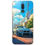 Gramaphone Huawei Mate 10 Lite ile Uyumlu Araba Desenli Telefon Kılıfı + Ekran Koruyucu - 5760