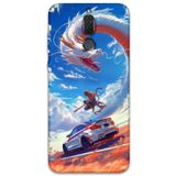 Gramaphone Huawei Mate 10 Lite ile Uyumlu Araba Desenli Telefon Kılıfı + Ekran Koruyucu - 5764