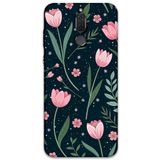 Gramaphone Huawei Mate 10 Lite ile Uyumlu Çiçek Desenli Telefon Kılıfı + Ekran Koruyucu - 5788