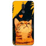 Gramaphone Huawei Mate 10 Lite ile Uyumlu Kedi Desenli Telefon Kılıfı + Ekran Koruyucu - 5783