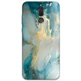 Gramaphone Huawei Mate 10 Lite ile Uyumlu Mermer Desenli Telefon Kılıfı + Ekran Koruyucu - 5814