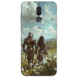 Gramaphone Huawei Mate 10 Lite ile Uyumlu Retro Desenli Telefon Kılıfı + Ekran Koruyucu - 5843