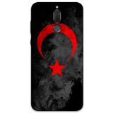 Gramaphone Huawei Mate 10 Lite ile Uyumlu Türk Bayrağı Desenli Telefon Kılıfı + Ekran Koruyucu - 5852