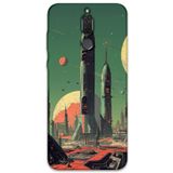 Gramaphone Huawei Mate 10 Lite ile Uyumlu Uzay Desenli Telefon Kılıfı + Ekran Koruyucu - 5870