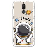 Gramaphone Huawei Mate 10 Lite Uyumlu Astronot Desenli Telefon Kılıfı + Ekran Koruyucu - 5865