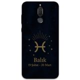 Gramaphone Huawei Mate 10 Lite Uyumlu Balık Burcu Desenli Telefon Kılıfı + Ekran Koruyucu - 5779