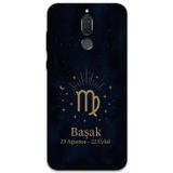 Gramaphone Huawei Mate 10 Lite Uyumlu Başak Burcu Desenli Telefon Kılıfı + Ekran Koruyucu - 5773