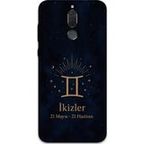Gramaphone Huawei Mate 10 Lite Uyumlu İkizler Burcu Desenli Telefon Kılıfı + Ekran Koruyucu - 5770