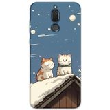 Gramaphone Huawei Mate 10 Lite Uyumlu Kedi Desenli Telefon Kılıfı + Ekran Koruyucu - 5780