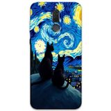 Gramaphone Huawei Mate 10 Lite Uyumlu Kedi Desenli Telefon Kılıfı + Ekran Koruyucu - 5782