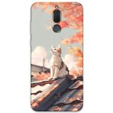 Gramaphone Huawei Mate 10 Lite Uyumlu Kedi Desenli Telefon Kılıfı + Ekran Koruyucu - 5784