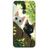 Gramaphone Huawei Mate 10 Lite Uyumlu Kedi Desenli Telefon Kılıfı + Ekran Koruyucu - 5785