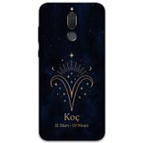 Gramaphone Huawei Mate 10 Lite Uyumlu Koç Burcu Desenli Telefon Kılıfı + Ekran Koruyucu - 5768