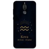 Gramaphone Huawei Mate 10 Lite Uyumlu Kova Burcu Desenli Telefon Kılıfı + Ekran Koruyucu - 5778