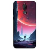 Gramaphone Huawei Mate 10 Lite Uyumlu Uzay Desenli Telefon Kılıfı + Ekran Koruyucu - 5860