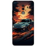 Gramaphone Huawei Mate 10 Pro Uyumlu Araba Desenli Telefon Kılıfı + Ekran Koruyucu - 5766