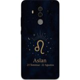 Gramaphone Huawei Mate 10 Pro Uyumlu Aslan Burcu Desenli Telefon Kılıfı + Ekran Koruyucu - 5772
