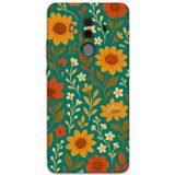 Gramaphone Huawei Mate 10 Pro Uyumlu Çiçek Desenli Telefon Kılıfı + Ekran Koruyucu - 5786