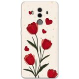Gramaphone Huawei Mate 10 Pro Uyumlu Çiçek Desenli Telefon Kılıfı + Ekran Koruyucu - 5789