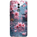 Gramaphone Huawei Mate 10 Pro Uyumlu Çiçek Desenli Telefon Kılıfı + Ekran Koruyucu - 5794
