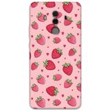 Gramaphone Huawei Mate 10 Pro Uyumlu Çilek Desenli Telefon Kılıfı + Ekran Koruyucu - 5804