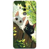 Gramaphone Huawei Mate 10 Pro Uyumlu Kedi Desenli Telefon Kılıfı + Ekran Koruyucu - 5785
