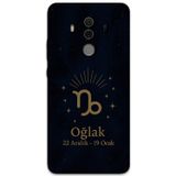 Gramaphone Huawei Mate 10 Pro Uyumlu Oğlak Burcu Desenli Telefon Kılıfı + Ekran Koruyucu - 5777