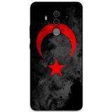 Gramaphone Huawei Mate 10 Pro Uyumlu Türk Bayrağı Desenli Telefon Kılıfı + Ekran Koruyucu - 5852