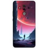 Gramaphone Huawei Mate 10 Pro Uyumlu Uzay Desenli Telefon Kılıfı + Ekran Koruyucu - 5860