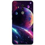 Gramaphone Huawei Mate 10 Pro Uyumlu Uzay Desenli Telefon Kılıfı + Ekran Koruyucu - 5862
