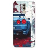 Gramaphone Huawei Mate 20 Lite ile Uyumlu Araba Desenli Telefon Kılıfı + Ekran Koruyucu - 5761