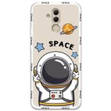 Gramaphone Huawei Mate 20 Lite ile Uyumlu Astronot Desenli Telefon Kılıfı + Ekran Koruyucu - 5865