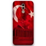 Gramaphone Huawei Mate 20 Lite ile Uyumlu Atatürk Desenli Telefon Kılıfı + Ekran Koruyucu - 5848