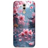 Gramaphone Huawei Mate 20 Lite ile Uyumlu Çiçek Desenli Telefon Kılıfı + Ekran Koruyucu - 5794