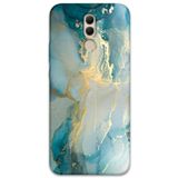 Gramaphone Huawei Mate 20 Lite ile Uyumlu Mermer Desenli Telefon Kılıfı + Ekran Koruyucu - 5814