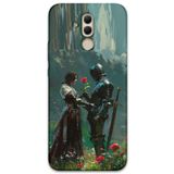Gramaphone Huawei Mate 20 Lite ile Uyumlu Retro Desenli Telefon Kılıfı + Ekran Koruyucu - 5839