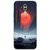 Gramaphone Huawei Mate 20 Lite ile Uyumlu Uzay Desenli Telefon Kılıfı + Ekran Koruyucu - 5861