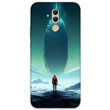 Gramaphone Huawei Mate 20 Lite ile Uyumlu Uzay Desenli Telefon Kılıfı + Ekran Koruyucu - 5864