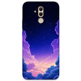 Gramaphone Huawei Mate 20 Lite ile Uyumlu Uzay Desenli Telefon Kılıfı + Ekran Koruyucu - 5867