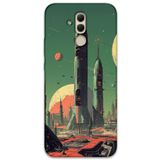 Gramaphone Huawei Mate 20 Lite ile Uyumlu Uzay Desenli Telefon Kılıfı + Ekran Koruyucu - 5870