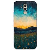 Gramaphone Huawei Mate 20 Lite ile Uyumlu Uzay Desenli Telefon Kılıfı + Ekran Koruyucu - 5871