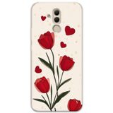 Gramaphone Huawei Mate 20 Lite Uyumlu Çiçek Desenli Telefon Kılıfı + Ekran Koruyucu - 5789