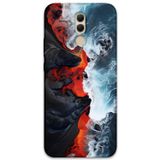 Gramaphone Huawei Mate 20 Lite Uyumlu Mermer Desenli Telefon Kılıfı + Ekran Koruyucu - 5811