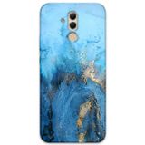 Gramaphone Huawei Mate 20 Lite Uyumlu Mermer Desenli Telefon Kılıfı + Ekran Koruyucu - 5812