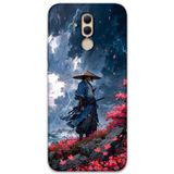 Gramaphone Huawei Mate 20 Lite Uyumlu Samuray Desenli Telefon Kılıfı + Ekran Koruyucu - 5825